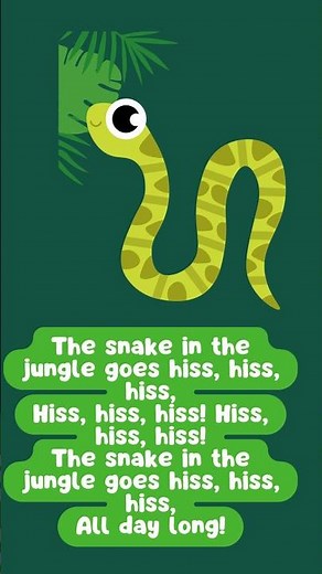 What Sound Does a Snake Make? 🐍 Jungle Animal Song for Kids #shorts