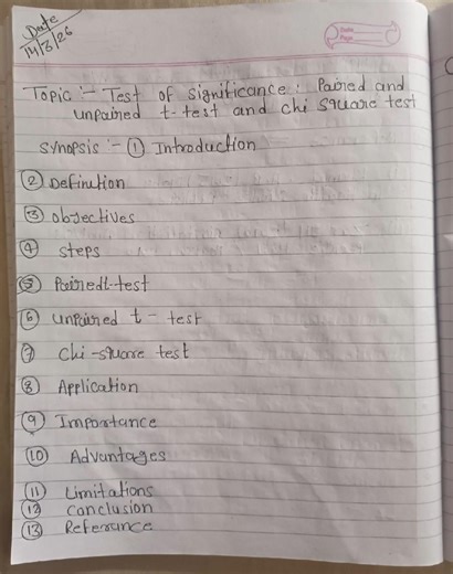 Topic:test of significance paired and unpaired t-test and chi square test Msc and Bsc zoology #notes