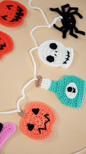 Celebrate spooky season and unlock your inner crochet wizardry with seven halloween-inspired appliqués: a ghost, pumpkin, spider, and a bat, a skull, a potion bottle and a witch’s hat. 👻🎃🕷️🦇💀🧙‍♀️ You can use your appliqués for an infinite number of fun projects, like enchanting garlands, spine-tingling party invitations, and the most haunting Halloween treat bags. Watch the @twinkiechan class at the link in bio ✨ #creativebug #halloweencrochet #crochetghost #crochetpumpkin #crochetspider #