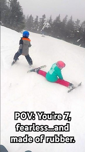7-Year-Old Skier Does Splits on the Slopes! | Funny Ski Fails at Mount Snow & Okemo #skiingfails
