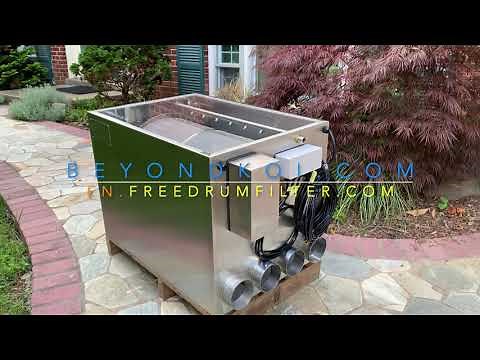 Unboxing FREE Drum Filter - The best RDF for koi pond