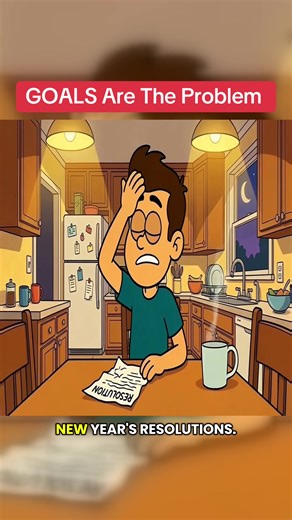 Think setting goals helps you succeed? Think again! 😱 This psychological trap explains why your New Year's resolutions actually make you LESS likely to achieve what you want. Mind = blown! 🤯 #ExplainedLikeYoureFive #Psychology #Goals