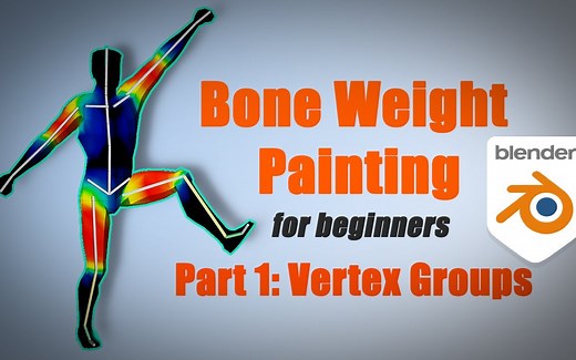iBlender中文版插件 Weight Paint Tools 权重绘制工具 Blender 插件 教程