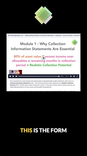 So...IRS Form 433-F is not fun. But it is the likely form you will need to fill out if the IRS levies your wages or bank account and you kind of need to still live.So this could helpful information! More helpful than you would think. As you never really know - the IRS can levy your bank account simply if they send you a few letters you never receive! So much freedom and self-determination. I can't even. 'Merica! Learn the trick of the trade in Module 2 of my IRS Debt Settlement Guide 101 - go to