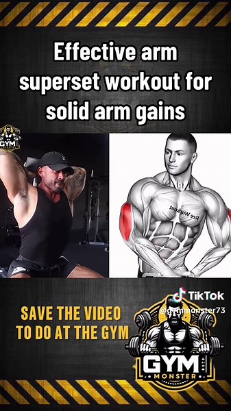 Effective Arm Superset Workout for Stronger Arms