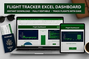 Flight Tracker Excel Dashboard: Aviation Operations Log (instant Download .XLSX File) - Etsy