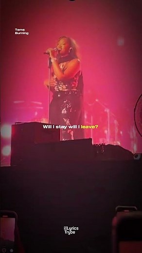 Tems - Burning (Lyrics)