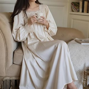 Cotton Linen Nightgowns / Sleepwear: Vintage White Lace Chemise, Renaissance Night Dress, Long Loungewear & Nightwear - Etsy