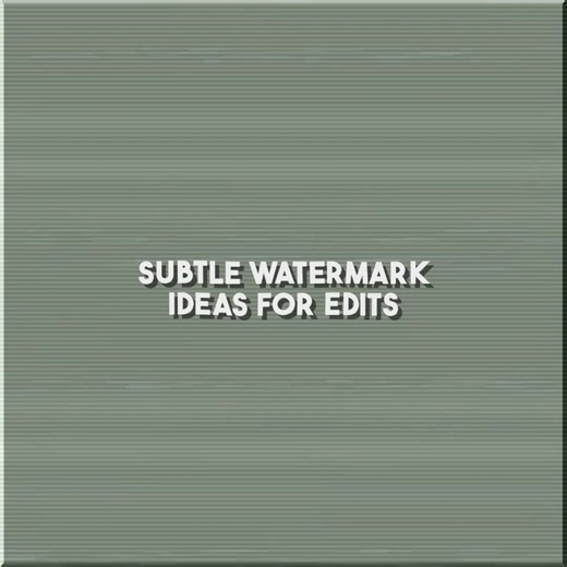 Subtle Techniques for Adding Watermarks to Edits