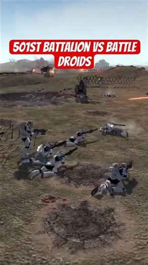 Battle Droids vs 501st Who Wins #starwars #combat #npcwars