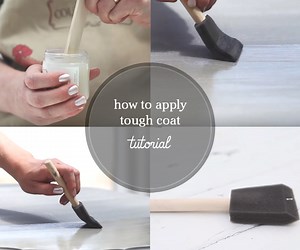How to Finish Painted Table Tops