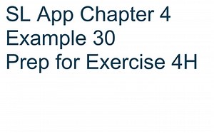 SL App 4 Example 30 | Educreations