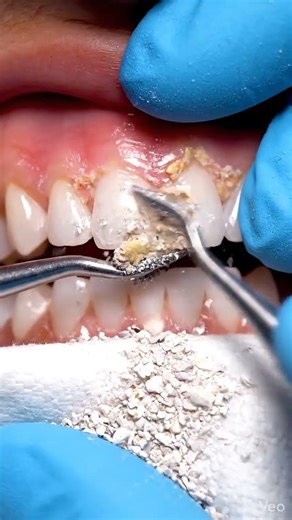Heavy Plaque Removal Satisfying Teeth Cleaning 🪥#TeethCleaning #beforeafter #SmileTransformation