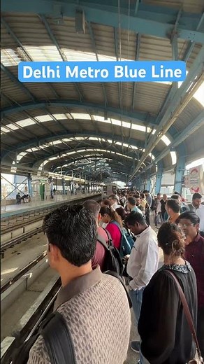 The Lifeline of Delhi: Blue Line Metro 💙 Delhi’s Most Iconic Metro #dehlimetro #metro