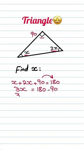 How to Find the Missing Angle of a Triangle | Math by Eslam Wagih