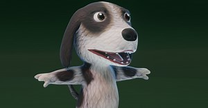 Cartoon Hound Dog Rigged 3D Model | Characters | Unity Asset Store