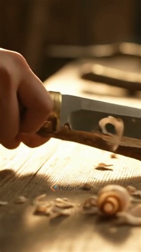 The sound of a tree branch being whittled into a wand.#asmrwood #asmrsounds #satisfyingvideo #aiasmr