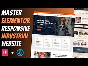 🔥Complete Responsive CONSTRUCTION WEBSITE using ELEMENTOR | Wordpress Elementor Tutorial 2025