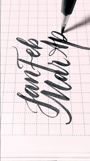 Using pentel sign pen - Color black #calligraphy #handwriting #lettering