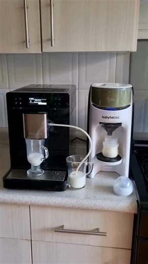 Baby Brezza on Instagram: "Coffee for you, milk for baby. Perfect pairings. @lilianasuasol #babybrezza #spanish #parenting #baby #coffee"