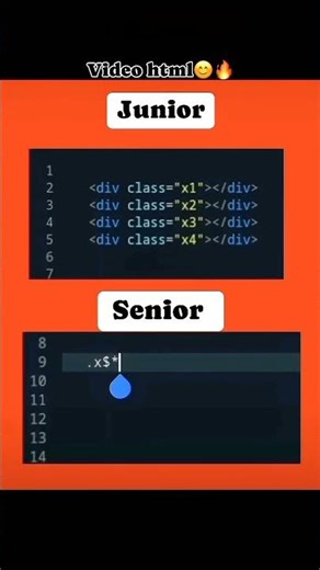 Junior vs Senior Developer – HTML Coding Difference! 💻🔥 #developer #code