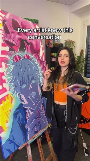 “Can you draw me?” Well can you pay? 💀 #artist #relatable #animeart