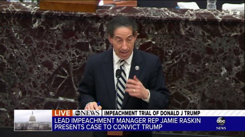 Lead impeachment manager Jamie Raskin presents case to convict Trump