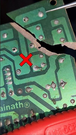 Broken Pcb Trace Repair Tips #shorts #repair #soldering #tips #pcbrepair #pcb #track #ifixit #track