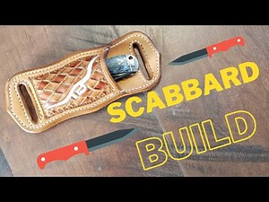 How to make a tooled leather knife sheath for a folding pocket knife