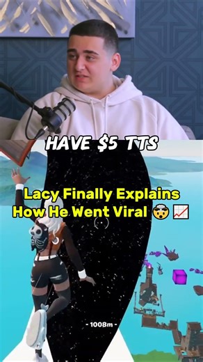 Lacy Finally Explains How He Went Viral 🤯📈 #fortnite #fortniteclips #trendingshorts #trending