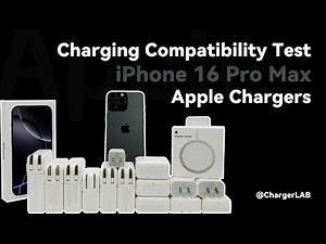 Up to 30W | Charging Compatibility Test of iPhone 16 Pro Max (Apple Chargers)