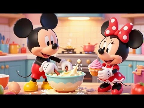 Mickey & Minnie’s Funny Kitchen Day! 🍰😂 | Cooking Chaos Adventure