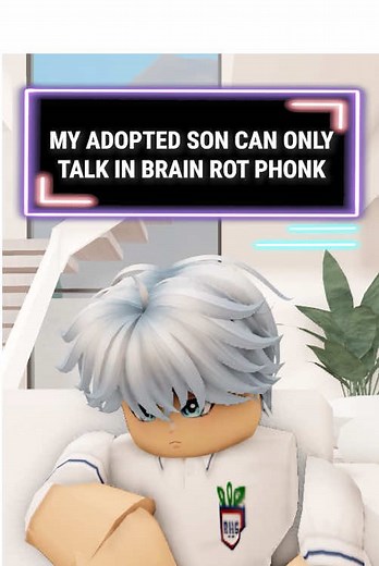 MY ADOPTED SON CAN ONLY TALK IN BRAIN ROT PHONK 😫 #roblox #berryavenue #fyp #story
