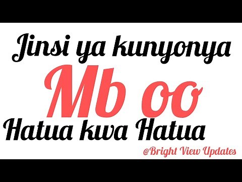 Jinsi ya kunyonya mbo o hatua kwa hatua