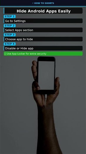 Hide Android Apps #Shorts