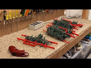 Christmas 2025 | Test and Repair Multiple Strings of Vintage Incandescent Mini Lights from 1992