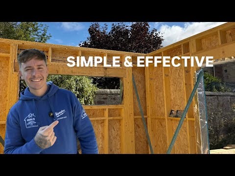 How to construct a timber frame for a garden room