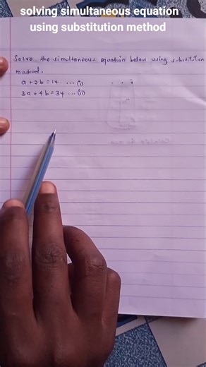 Solving Simultaneous Equations Using Substitution