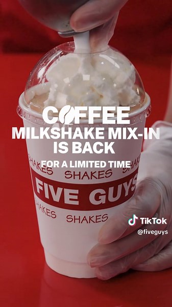 Coffee Milkshake Returns to Five Guys for Limited Time