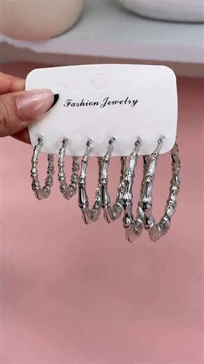Creative Bamboo Joint Design Hoop Earrings, Fashionable Jewelry for Women & Girls, Trendy All-Match, Exquisite Birthday Gift, High Quality #jewelery #jewleryhaul #nicejewelry #bohostylejewelry #diamondhoops #emighjewelry #jewelryentrepreneur #danglyearrings #jewelrymusthaves #jewelrygirlies