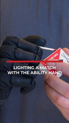 Lighting a Match with a Bionic Hand!