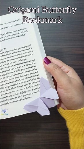 Quick Origami Butterfly Bookmark: Easy Steps for a Creative Touch! 🦋✨ #origami