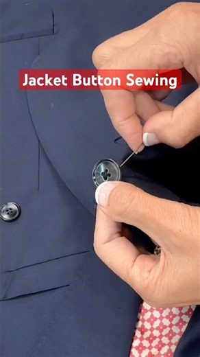 Jacket Button Sewing Tutorial 🧥