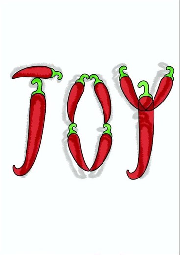 Chili peppers joy design