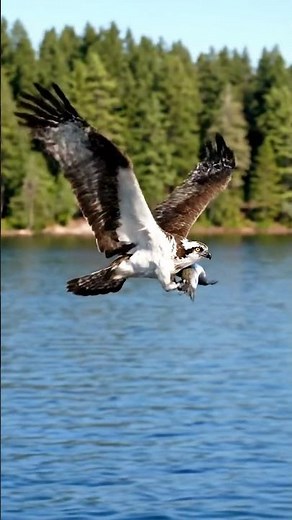 Osprey Fishing in Real Time | Silent Nature Observation