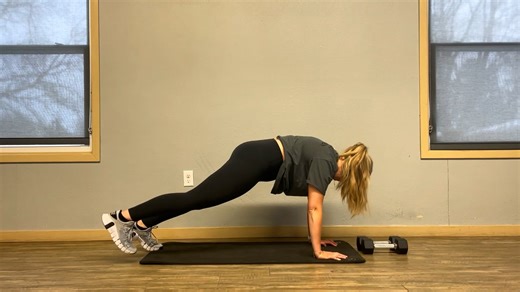 Plank tap outs.