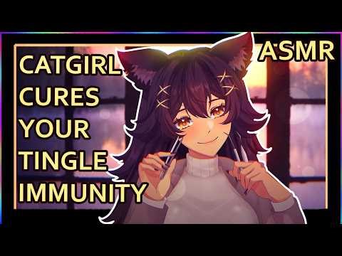 Catgirl Cures Your Tingle Immunity | ASMR | Personal Attention | [ear cleaning] [writing] [slime]