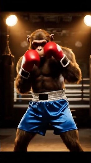 Monkey Boxing Like Mike Tyson 😱🥊 (Real Peekaboo Style!)