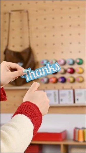 Colorful Text Embroidery Patches | Simple Words, Bold Colors #shorts