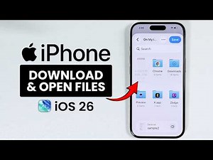 iOS 26 - How to Download and Open Files on iPhone